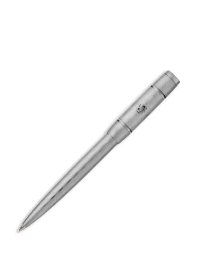 Hugo Boss Textured Stainless-steel Pen In Silver