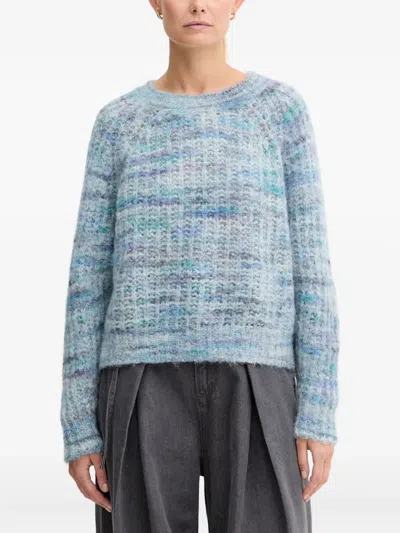 Hugo Boss Textured Sweater In Blue