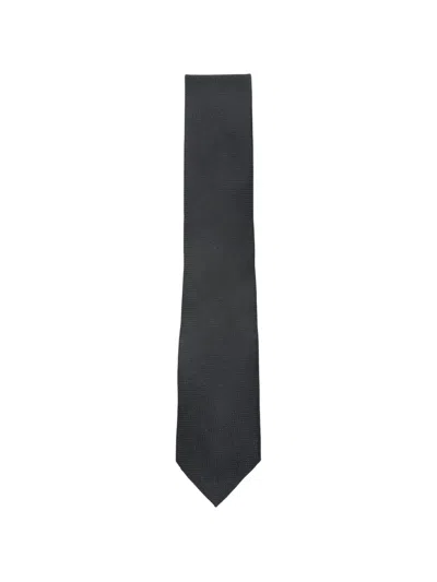 Hugo Boss Textured Tie In Black