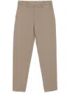 Hugo Boss Textured Trousers In Brown