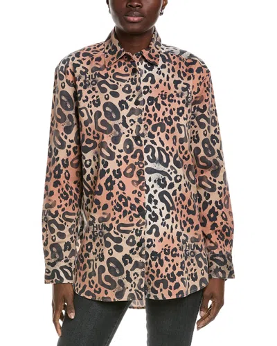 Hugo Boss The Boyfriend Shirt In Brown