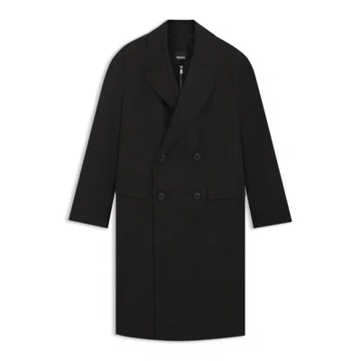 Hugo Boss The Change Water-repellent Coat With Detachable Vest In Black