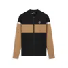 Hugo Boss The Open Jersey Jacket With Color-blocking In Black