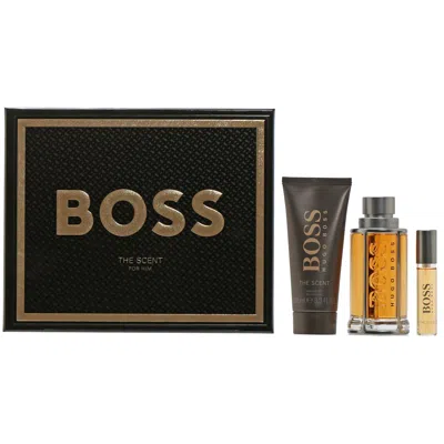 Hugo Boss The Scent Set -3.4 oz Edt/ 3.4 oz Shower Gel/ .34 oz Edt