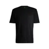 Hugo Boss Cotton-jersey T-shirt With Happy Hugo Logo In Black