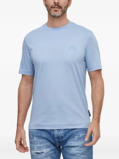 Hugo Boss Thompson Cotton T-shirt In Blue