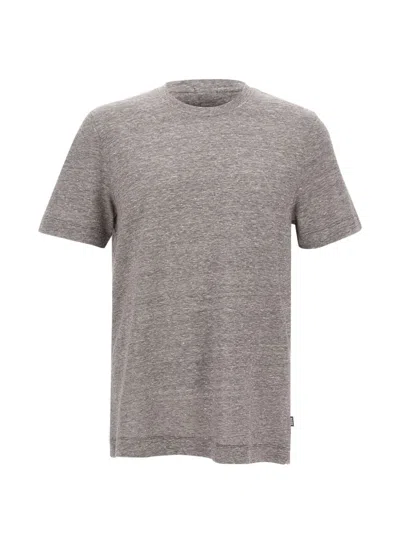 Hugo Boss Thompson Crew-neck T-shirt In Gray
