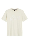 Hugo Boss Thompson Embossed Logo Graphic T-shirt In Neutral