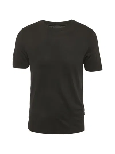 Pre-owned Hugo Boss Thompson Fine-knit T-shirt In Black