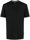 Hugo Boss Boss Men Cotton Jersey T-shirt With Logo In Black