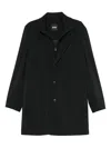 Hugo Boss Three-button Notched-lapels Coat In Black