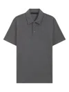 Hugo Boss Beckham X Polo Shirt In Cotton And Silk In Gray