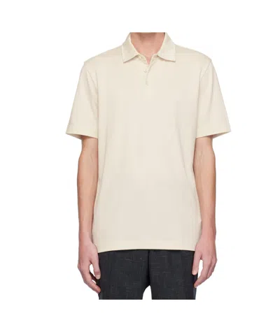 Hugo Boss Three-button Polo Shirt In White