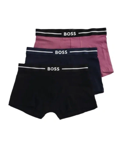 Hugo Boss Three-pack Of Elastic Waist Underwear In Black