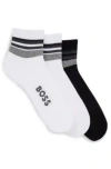 HUGO BOSS THREE-PACK OF SHORT-LENGTH SOCKS WITH PLUSH SOLES