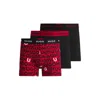 Hugo Boss Three-pack Of Stretch-cotton Boxer Briefs With Logos In Multi
