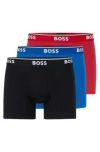 Hugo Boss Boss Underwear 3 Pack Boxer Shorts In Patterned