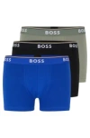 Hugo Boss Boss Underwear 3 Pack Trunks In Patterned