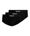 Hugo Boss Three Pairs Of Underwear In Black