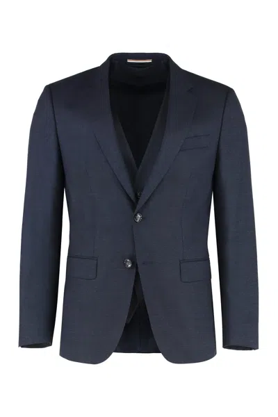 HUGO BOSS THREE-PIECE WOOL SUIT