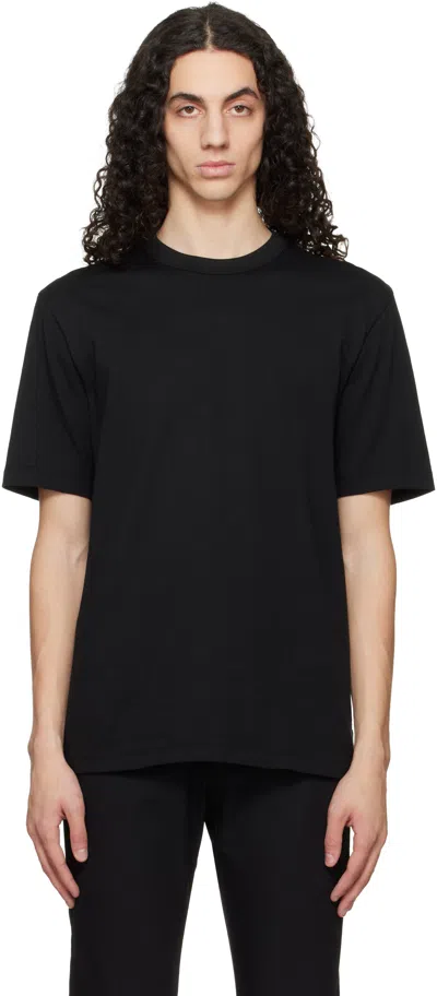 Hugo Boss Three-pack Multicolor Crew-neck Cotton T-shirts In Black