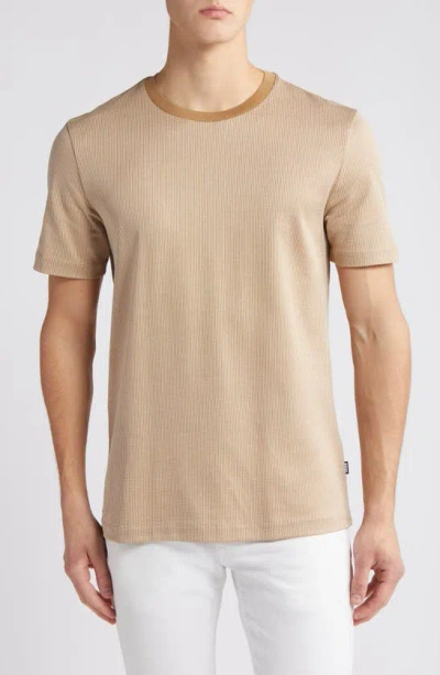 Hugo Boss Tiburt T-shirt In Medium Beige