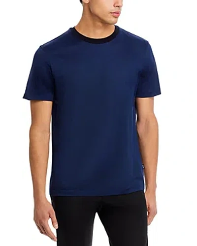 Hugo Boss Tiburt Waffle Tee In Dark Blue