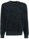 Hugo Boss Tie-dye Effect Sweatshirt In Blue