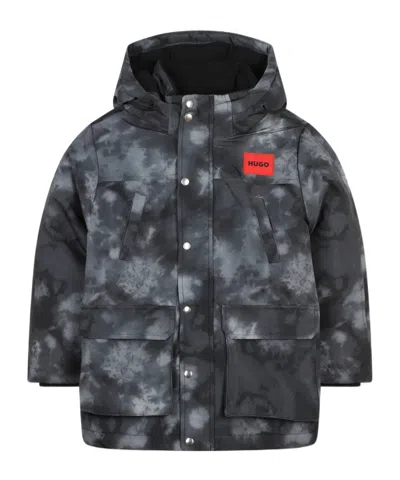 HUGO BOSS TIE-DYE HOODED JACKET
