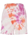 Hugo Boss Tie-dye Print Track Shorts In Multicolour