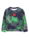 Hugo Boss Tie-dye Sweatshirt In Blue