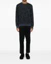 Hugo Boss Tie Dye Sweatshirt In Blue In Blue