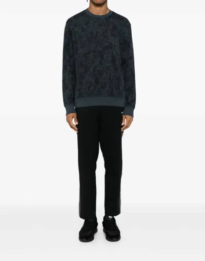 Hugo Boss Tie Dye Sweatshirt In Blue