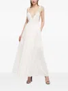 Hugo Boss Tie-strap Maxi Dress In White
