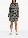 Hugo Boss Tijaca Zigzag Asymmetric Mini Skirt In Animal Print
