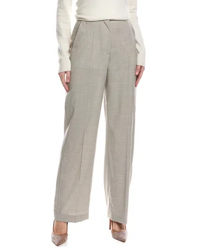 Hugo Boss Tikela Wool Trouser In Gray