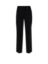 Hugo Boss Trousers Made From Virgin Wool In Black