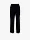 Hugo Boss Tilda9 Virgin Wool Trousers In Black