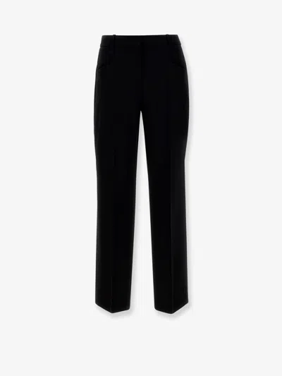 Hugo Boss Tilda9 Virgin Wool Trousers In Black