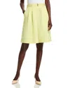 Hugo Boss Boss Tilena Pleated Belted Shorts In Green