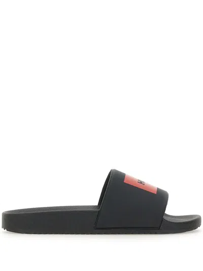 Hugo Boss Timein Slides In Black