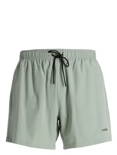 Hugo Boss Tio Swim Shorts In Grün