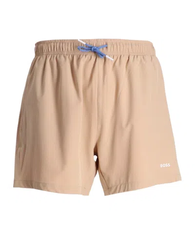 Hugo Boss Tio Swim Shorts In Nude