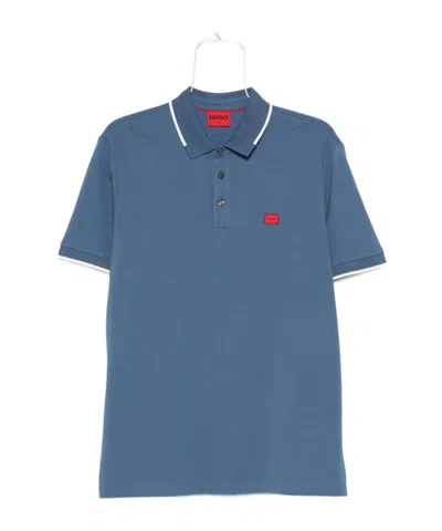 HUGO BOSS TIPPED-COLLAR LOGO POLO SHIRT