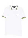 Hugo Boss Cotton Polo Shirt With Logo In White