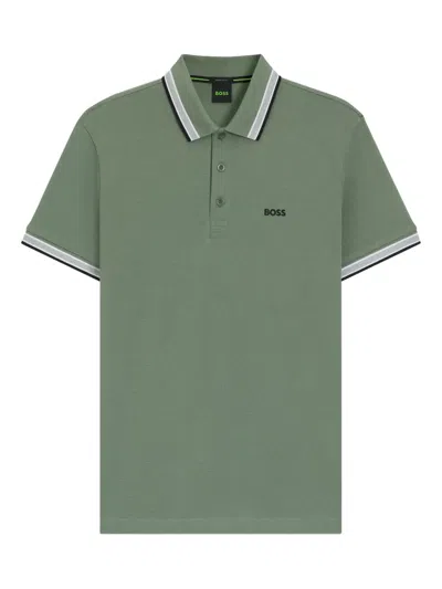 HUGO BOSS TIPPED-COLLAR POLO SHIRT