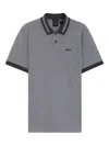 Hugo Boss Gemustertes Poloshirt In Gray