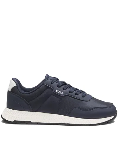 Hugo Boss Lace-up Sneakers In Multi