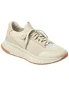 Hugo Boss Titanium Evo Leather Running Sneaker In Neutral