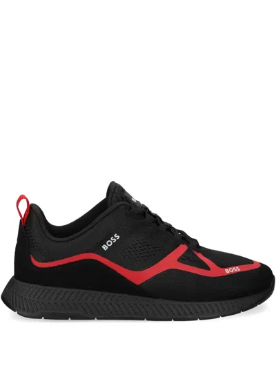 Hugo Boss Titanium Runner Sneakers In Black